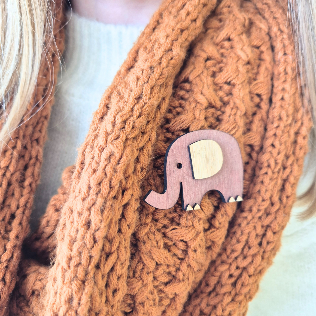 Elephant Brooch