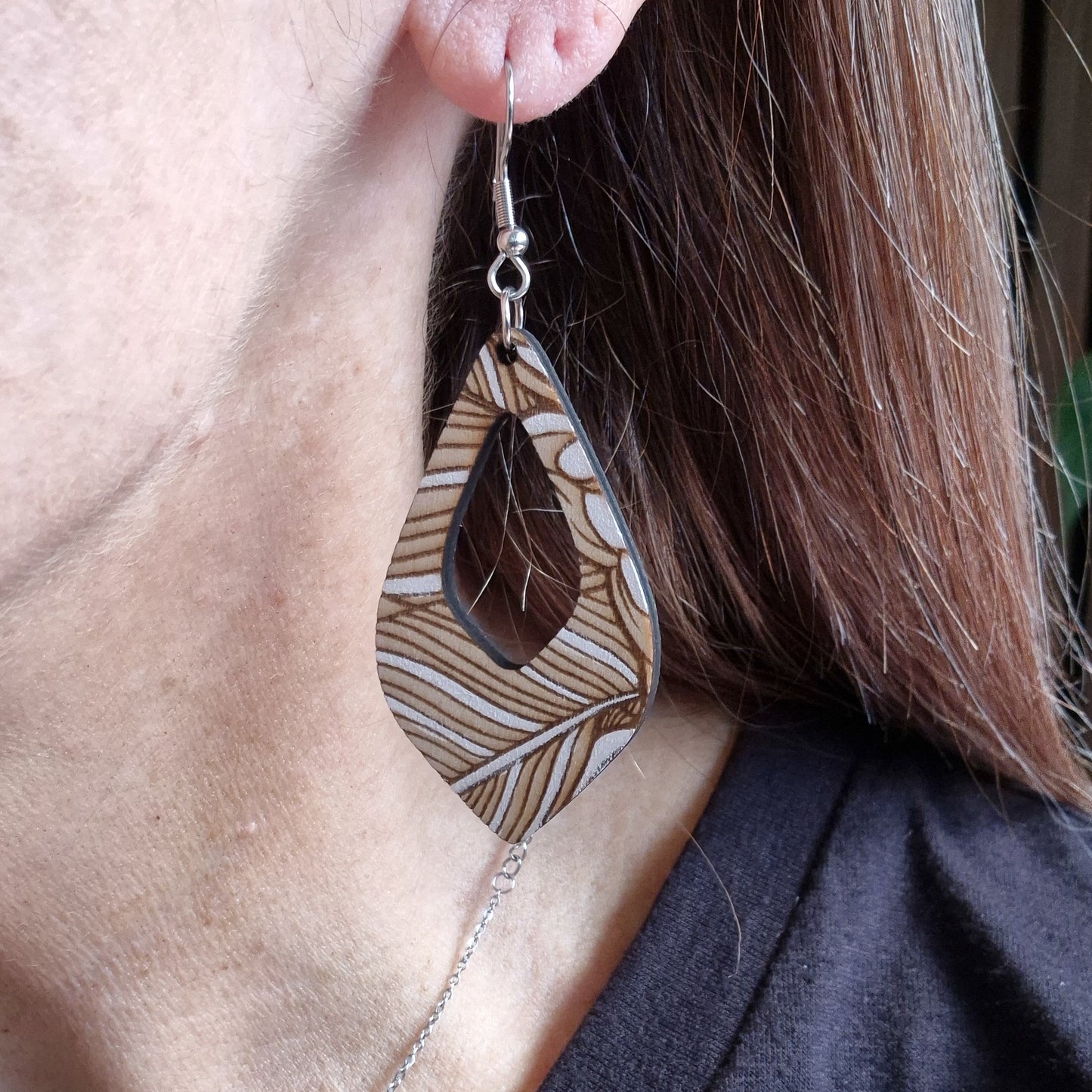 Leaf Engraved Marrakesh Drops