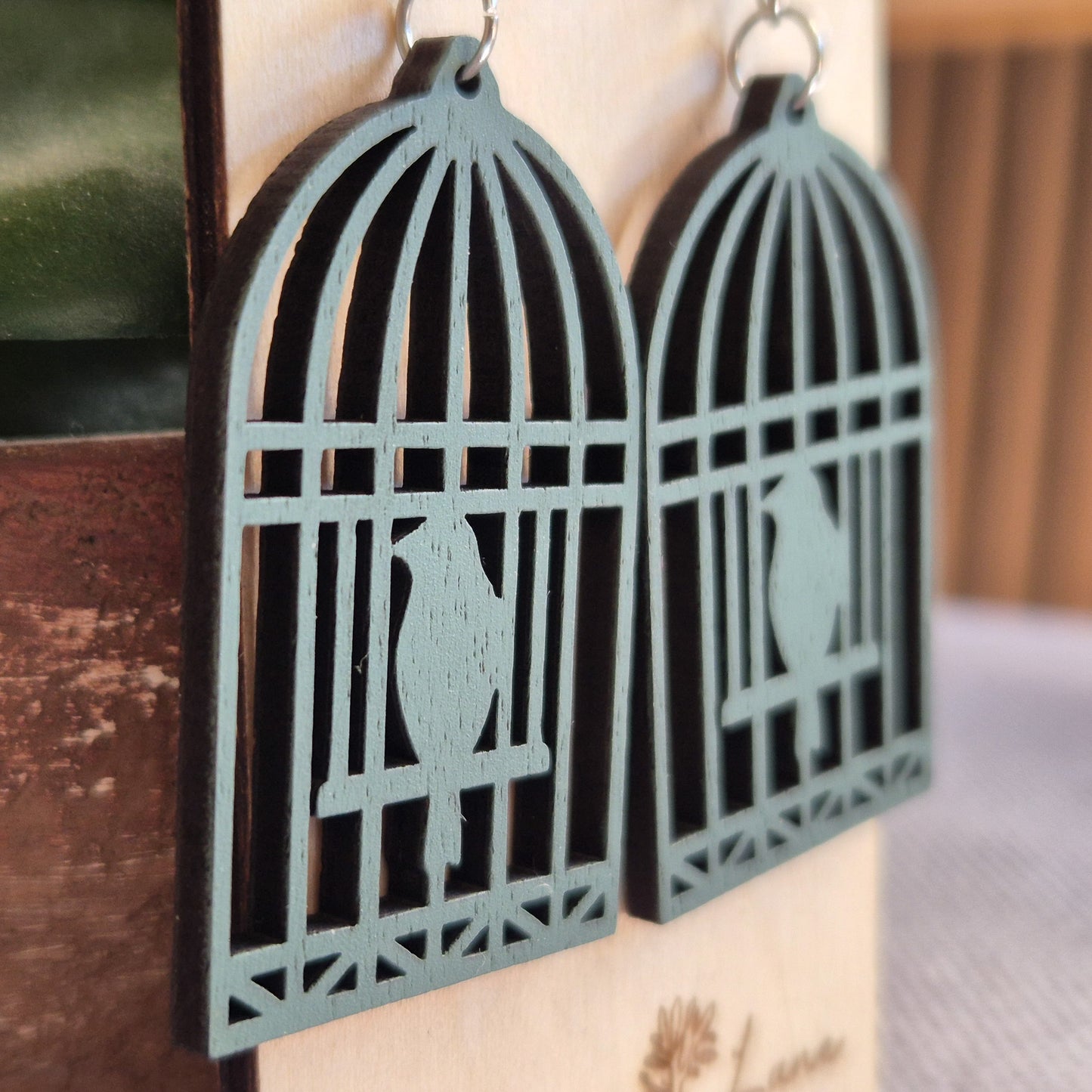 Sage Green Bird Cage Drops