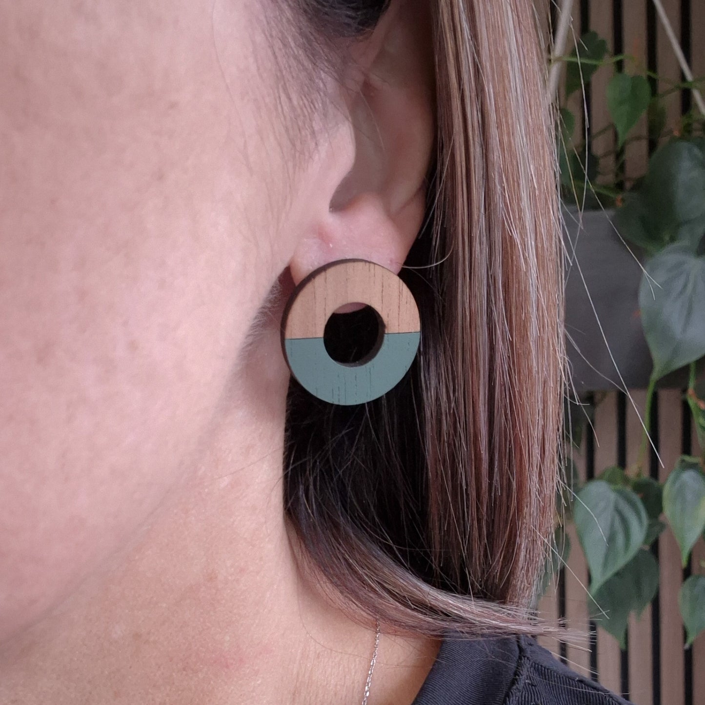 Sage Green Lifesaver Studs