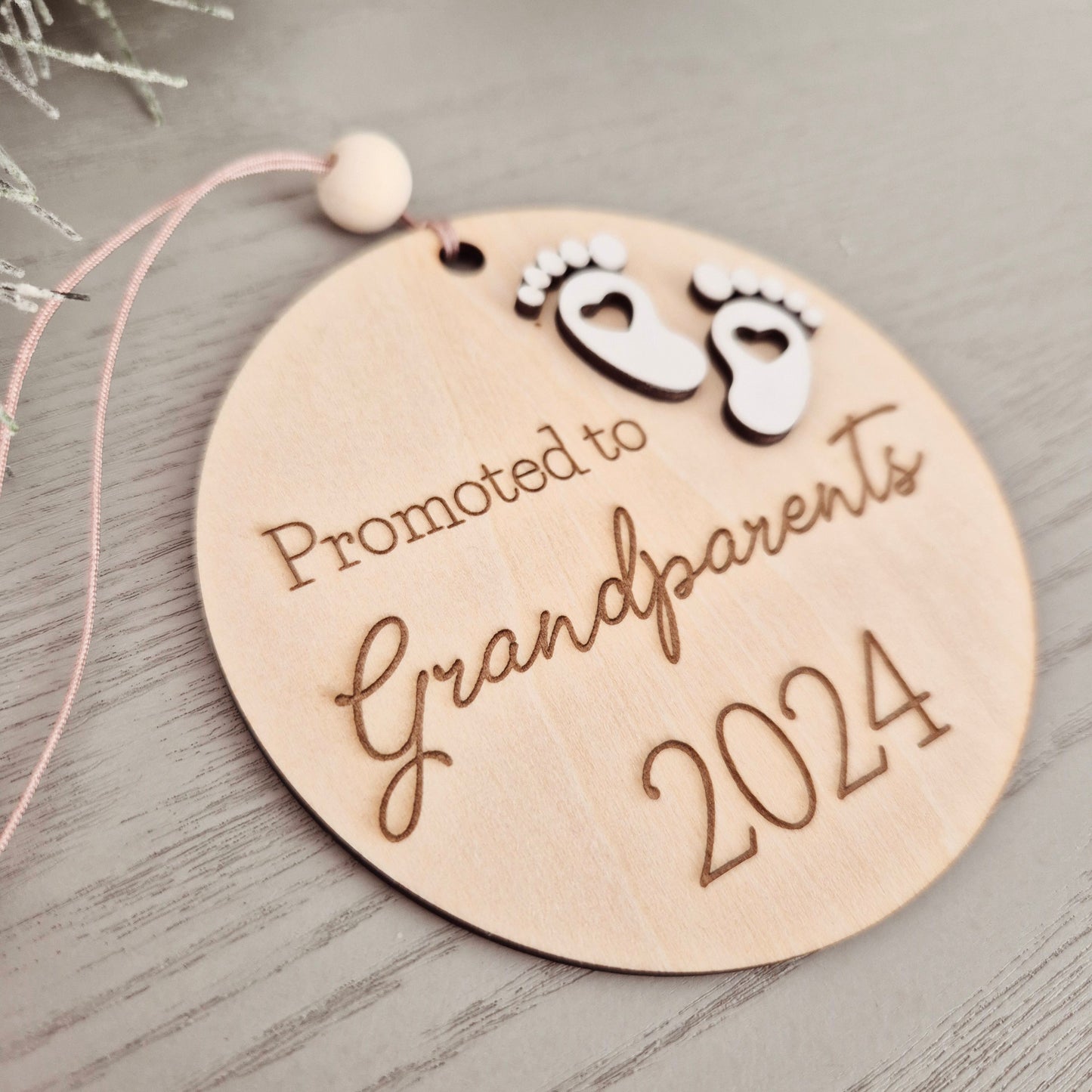 Promoted to Grandparents Ornament