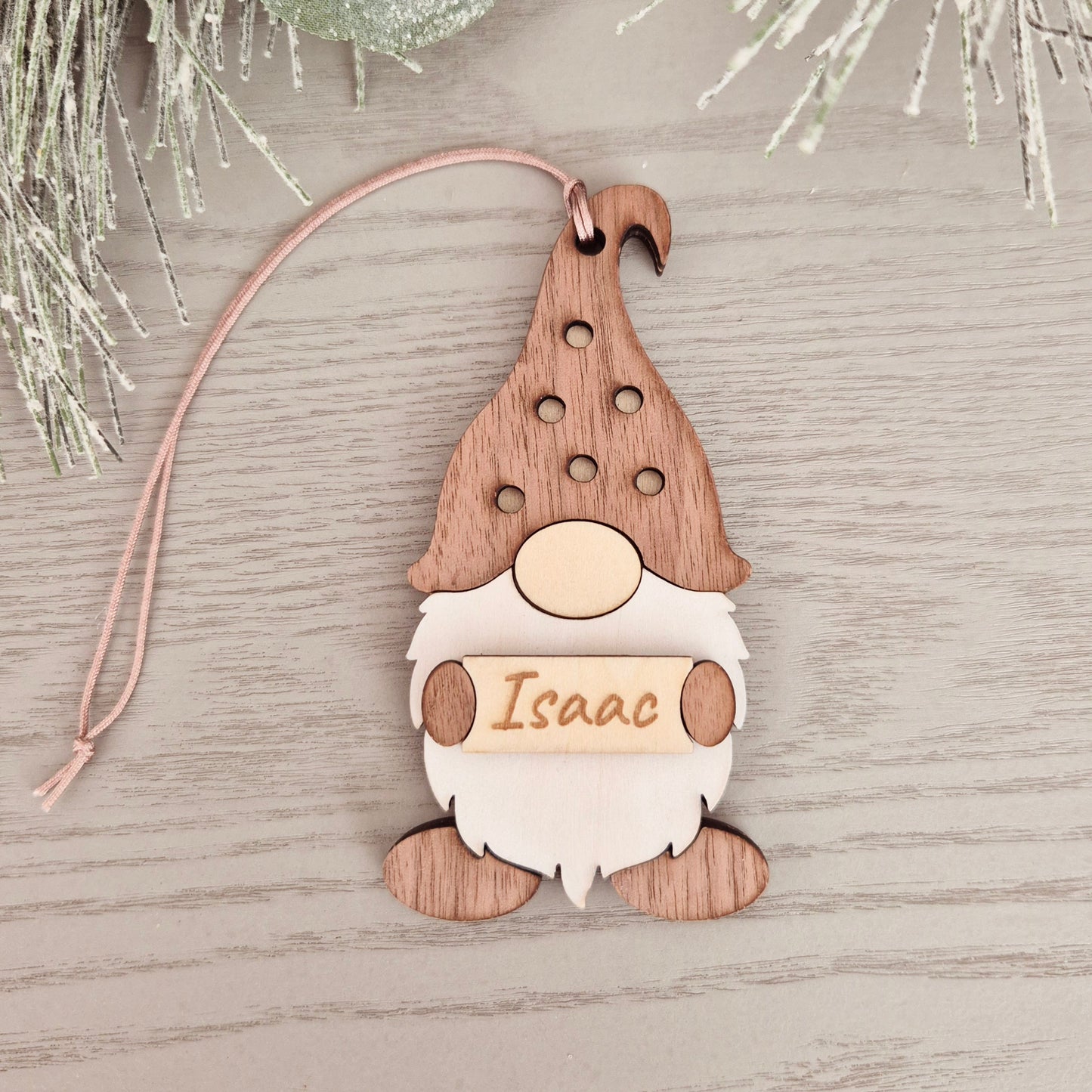Personalised Gnome Ornament
