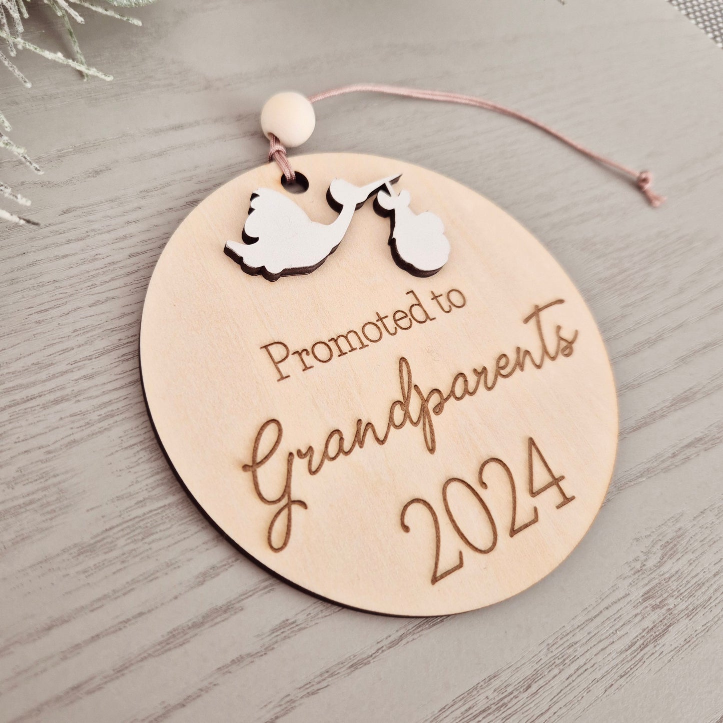 Promoted to Grandparents Ornament