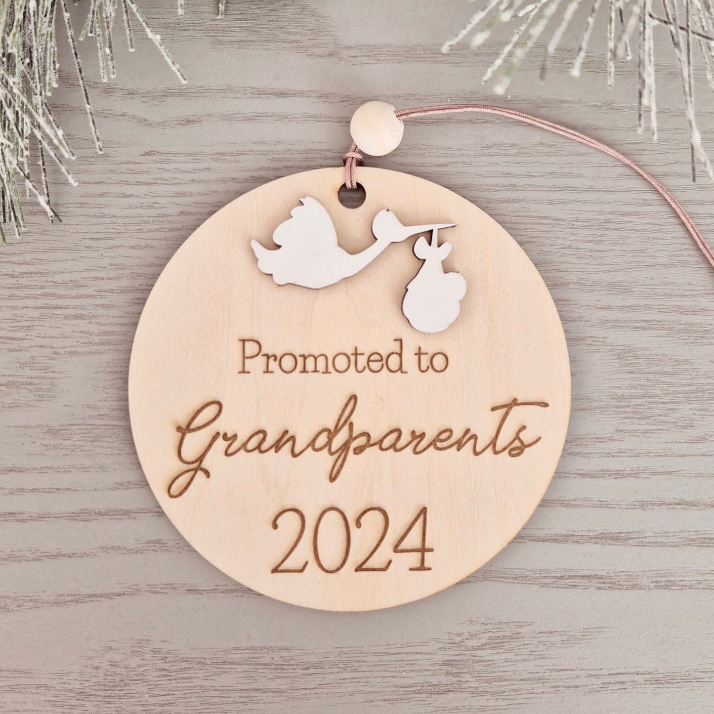 Promoted to Grandparents Ornament