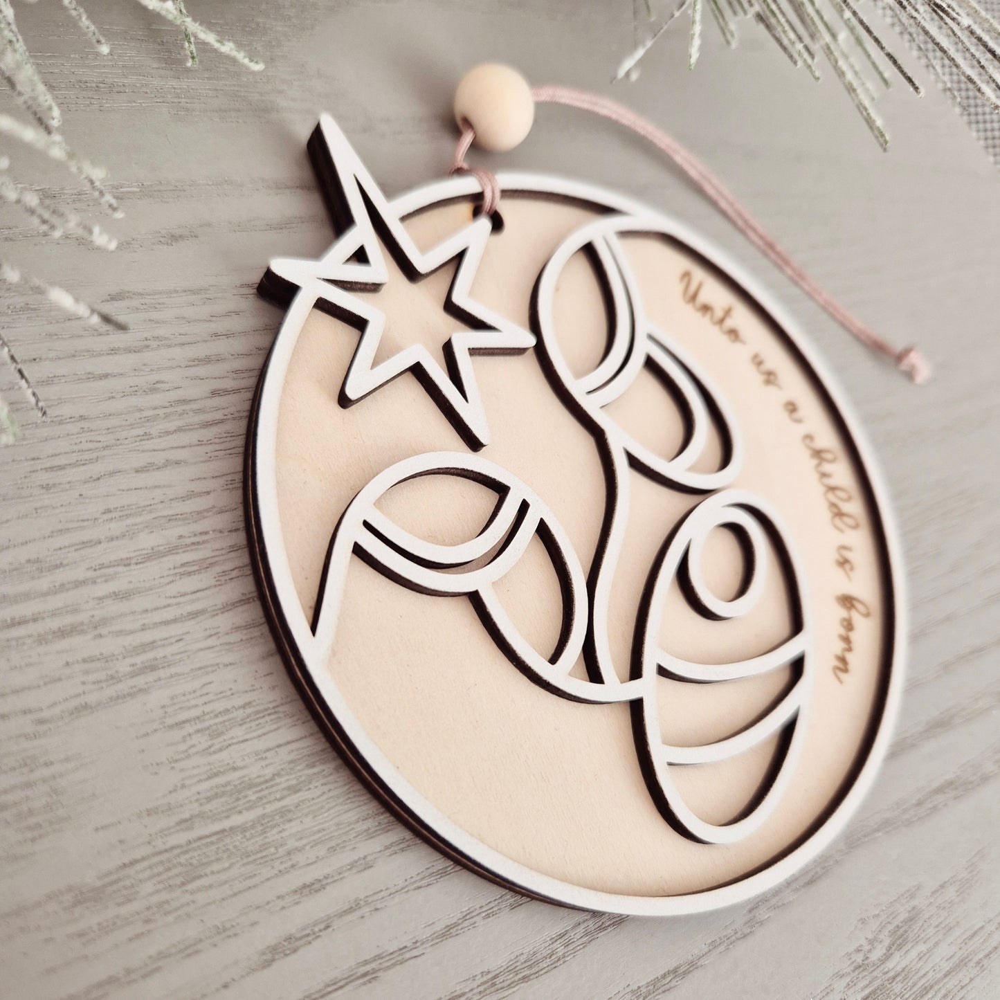 Unto Us A Child Is Born Ornament