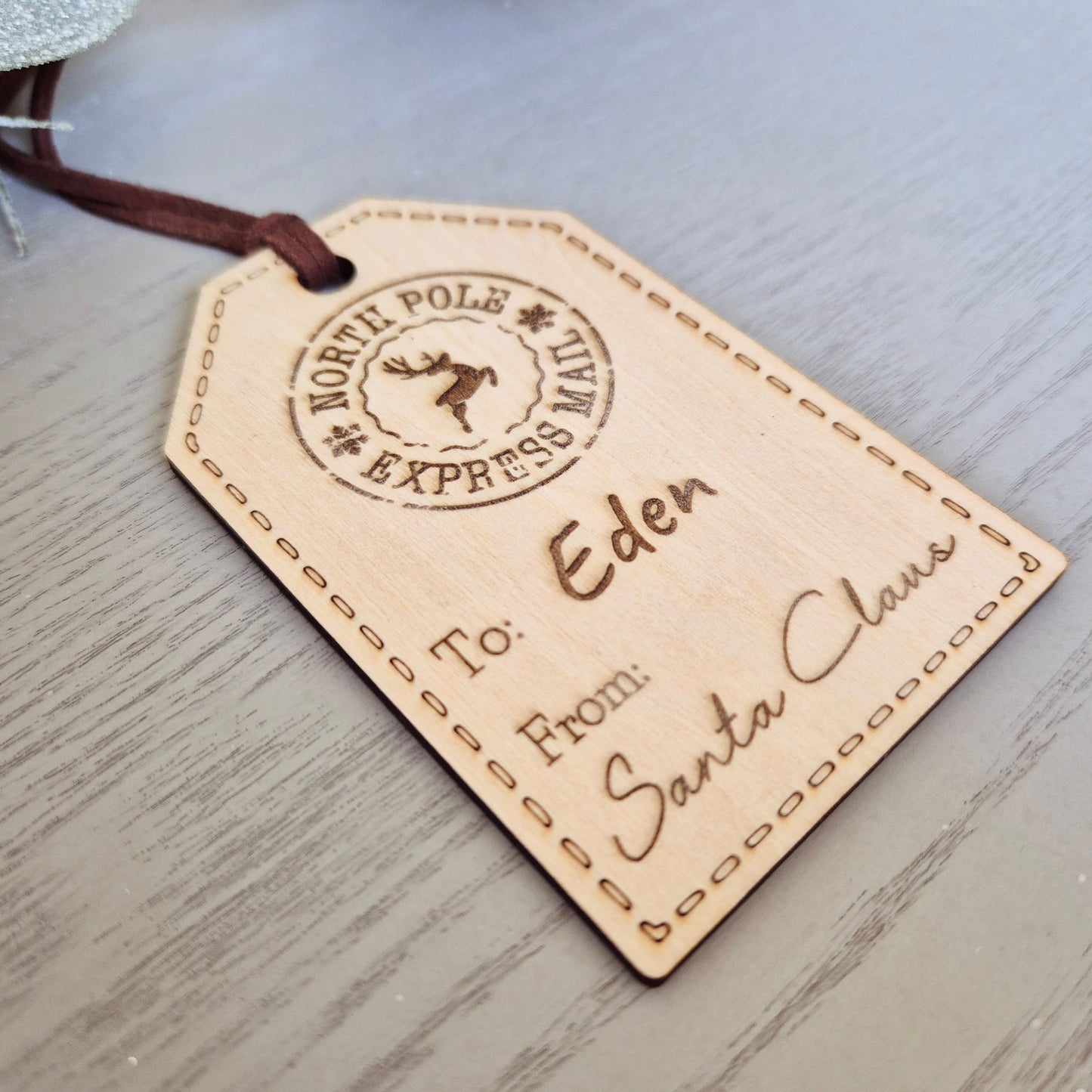 Personalised North Pole Delivery Tag