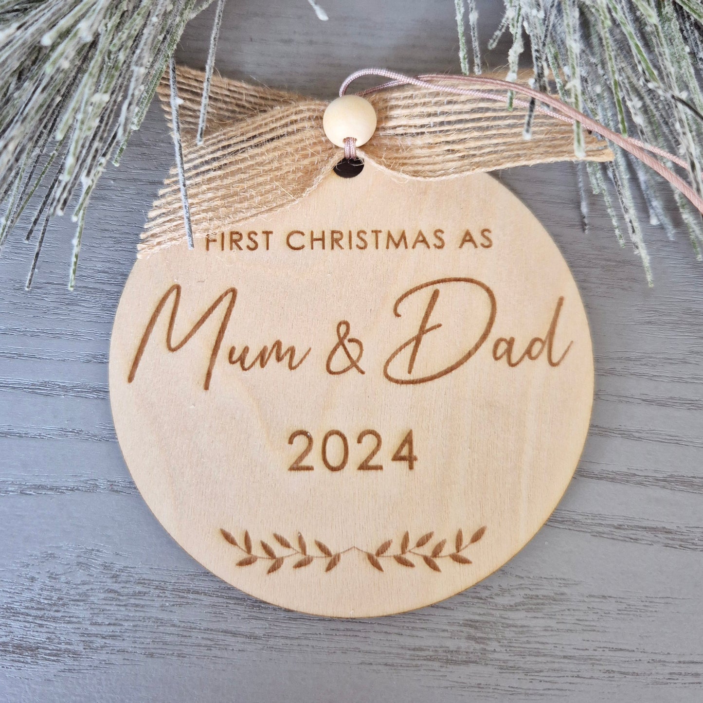 First Christmas as Mum & Dad Ornament