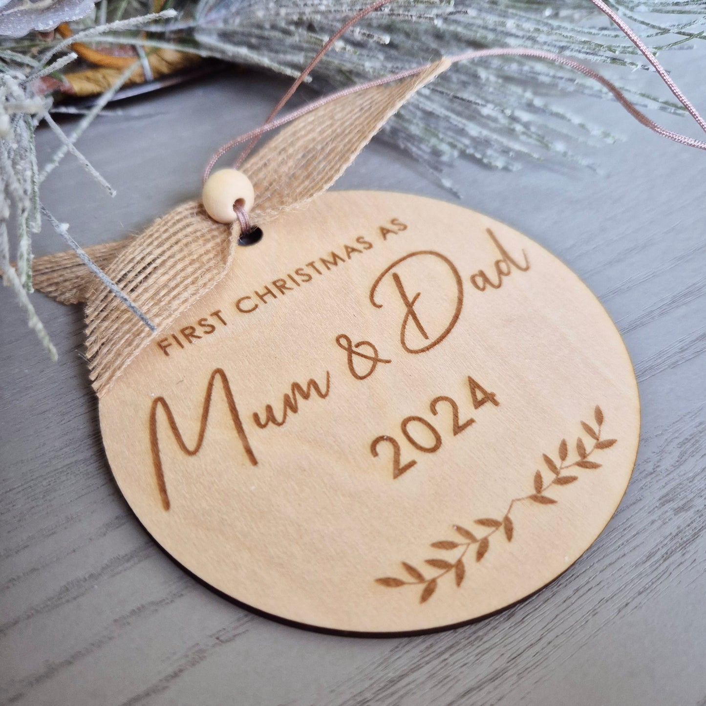 First Christmas as Mum & Dad Ornament