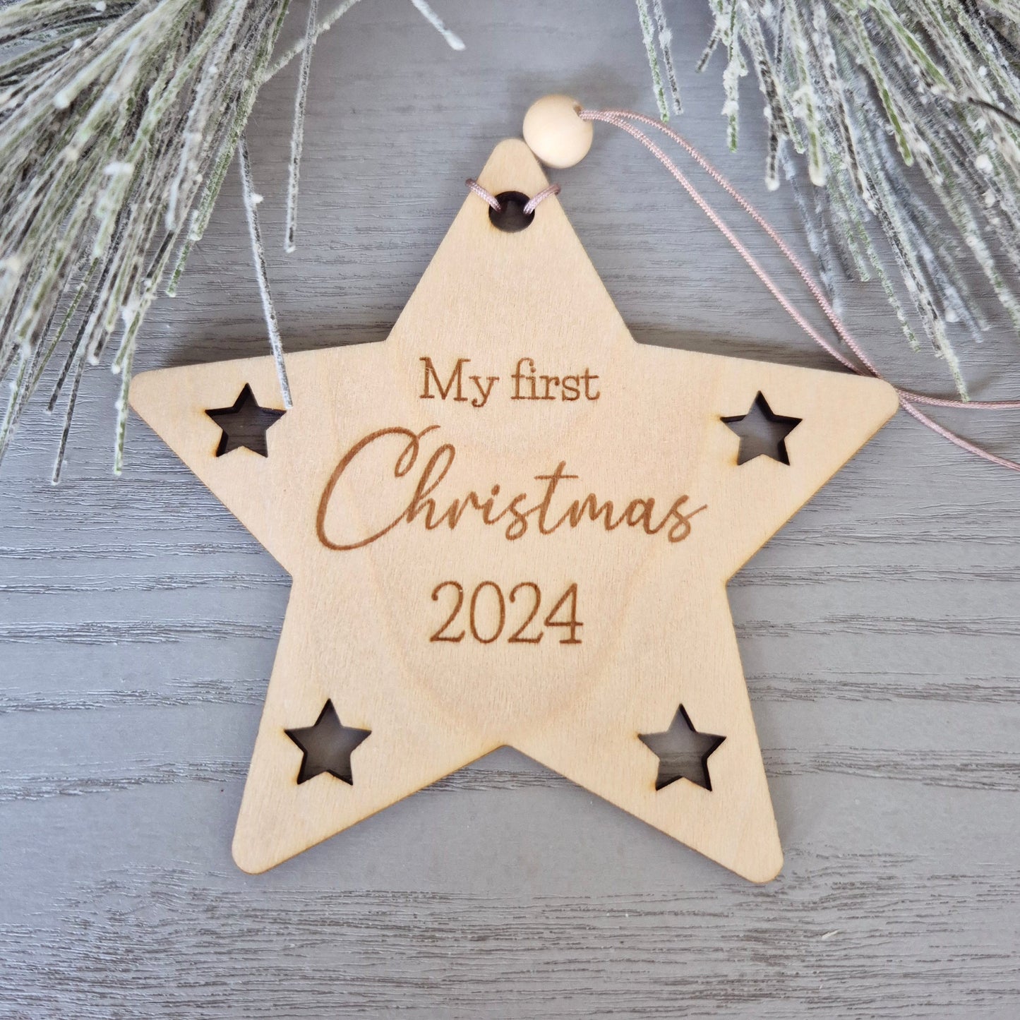 First Christmas Star Ornament 2024