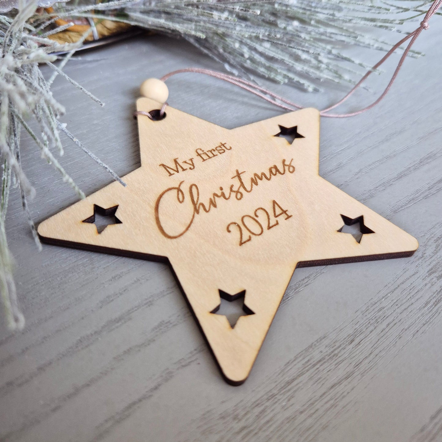 First Christmas Star Ornament 2024
