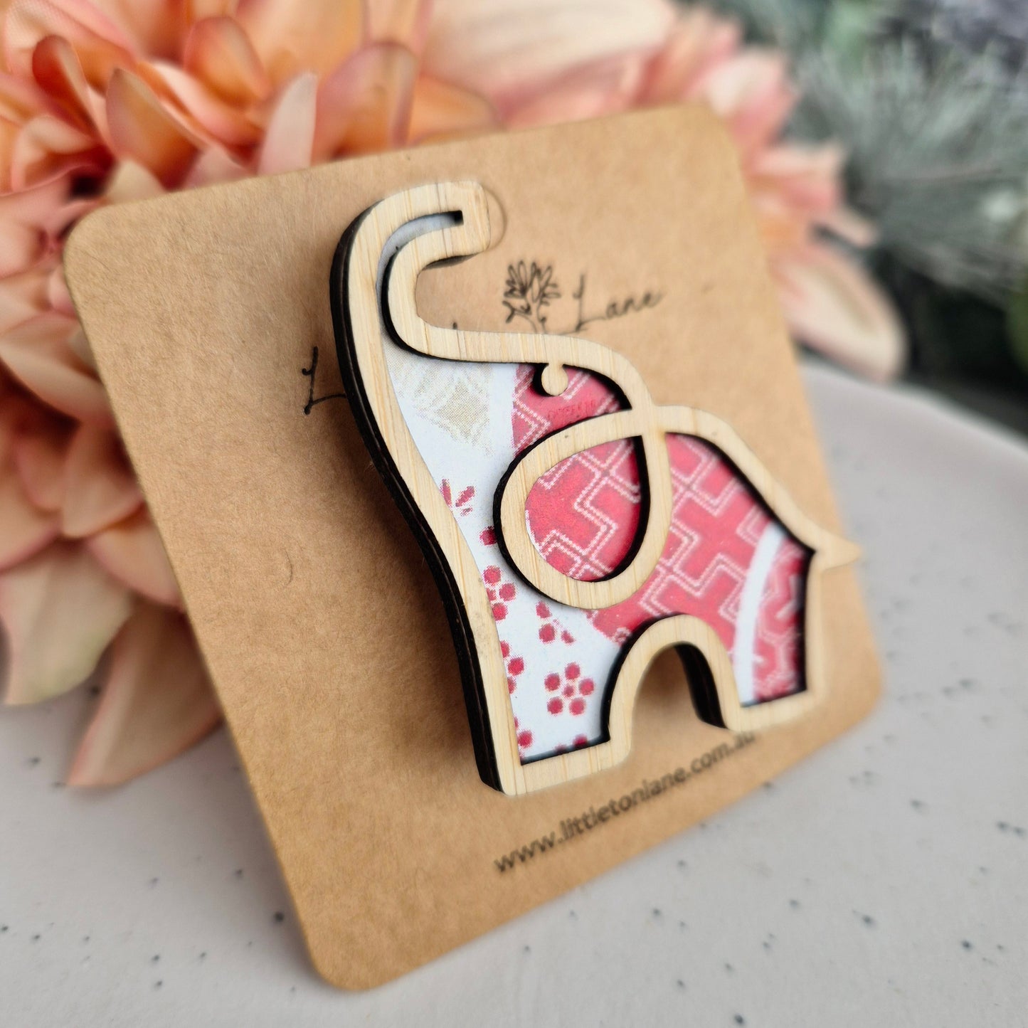 Paper Elephant Brooch (3 patterns)