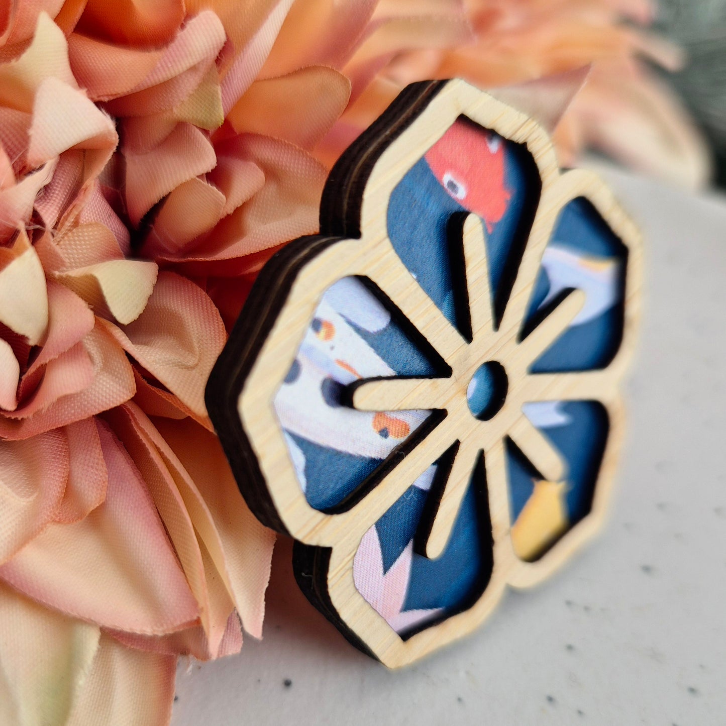 Paper Flower Brooch (3 patterns)