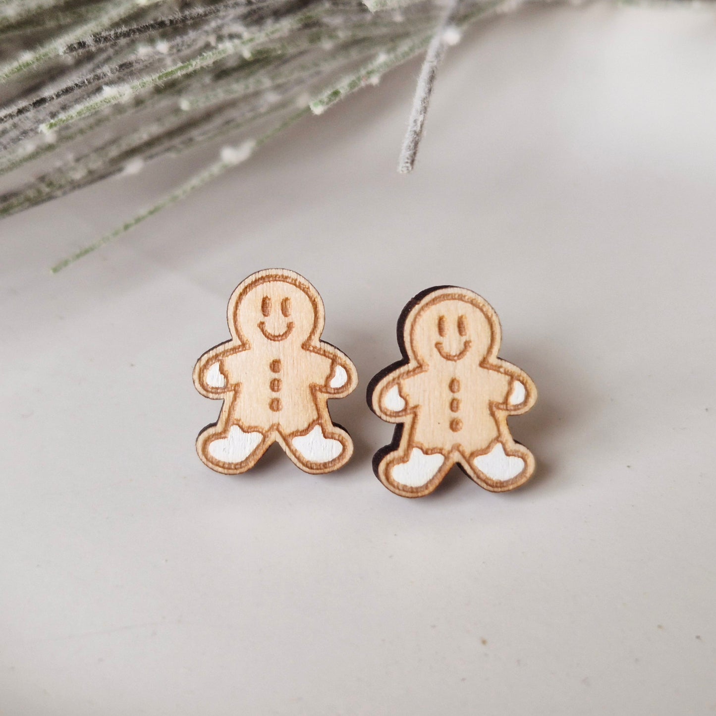 Gingerbread Man Studs