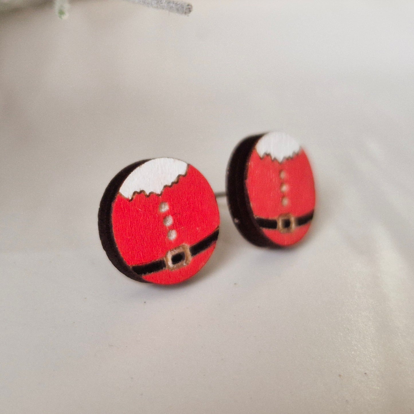 Santa's Belly Studs