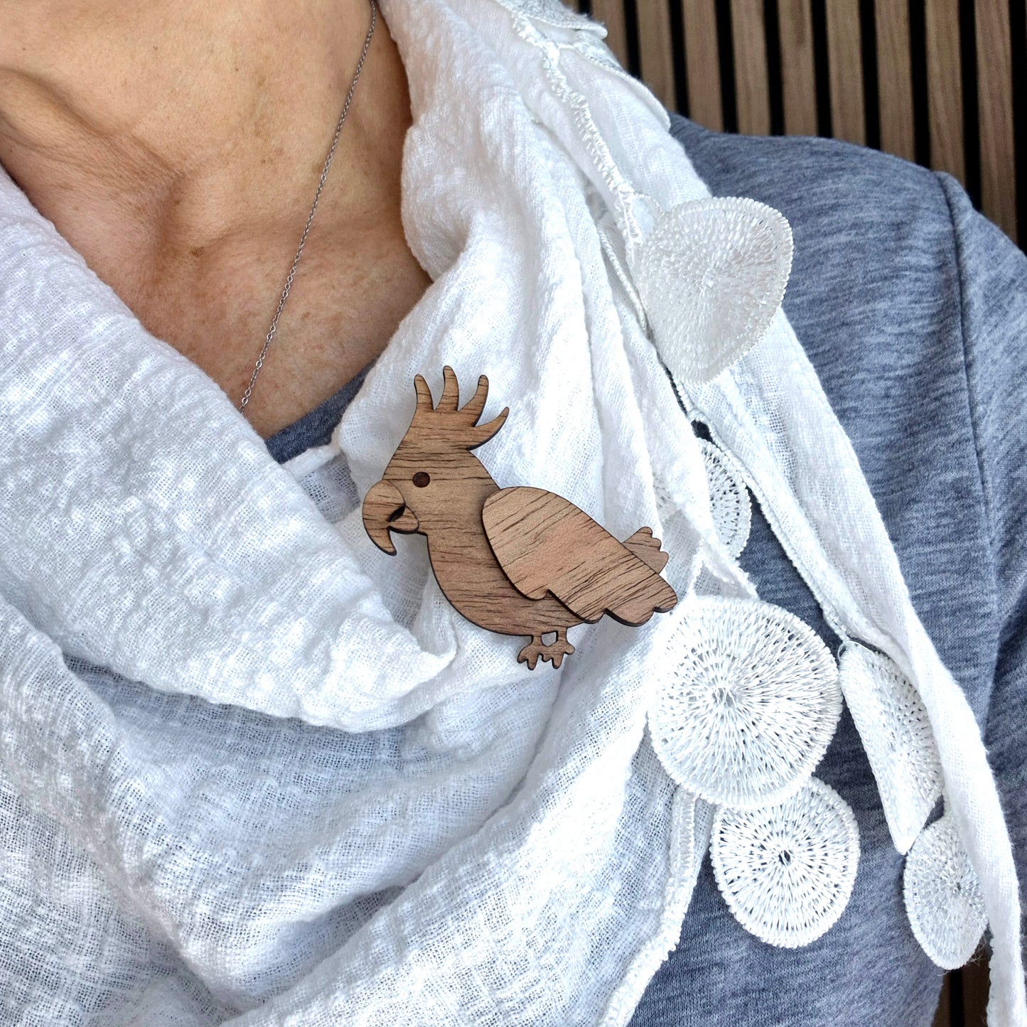 Cockatoo Brooch
