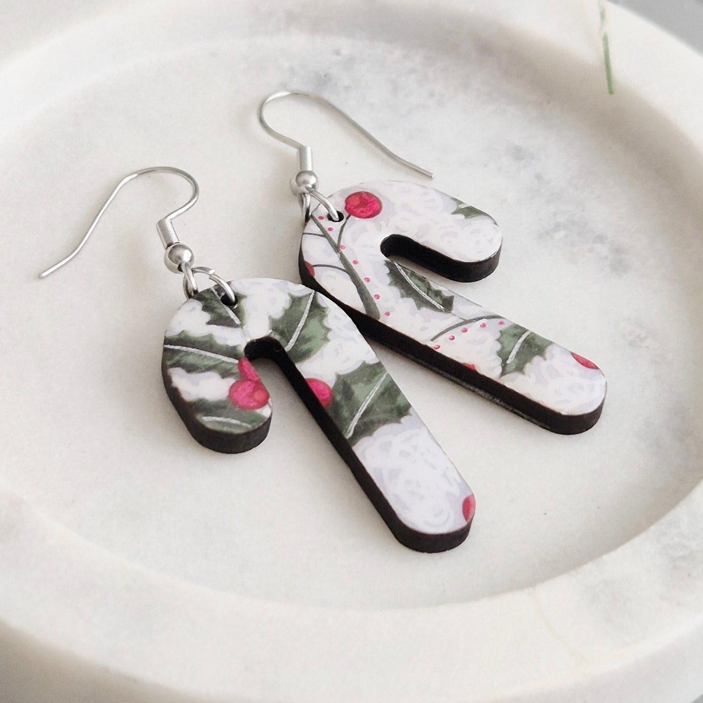 Holly Candy Cane Drops