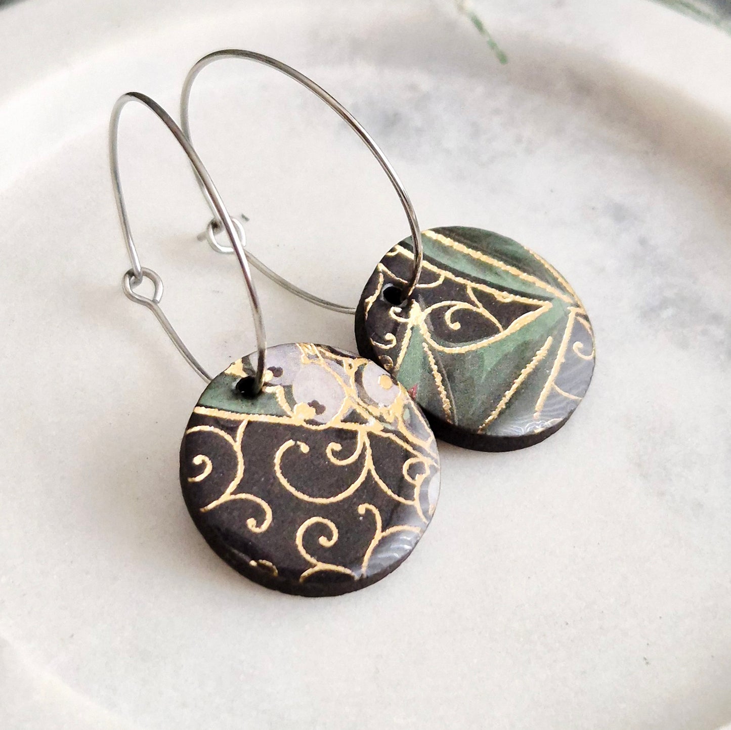 Christmas Pointsettia Hoops