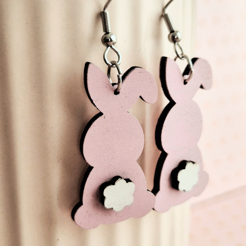 Pink Bunny Tail Drops