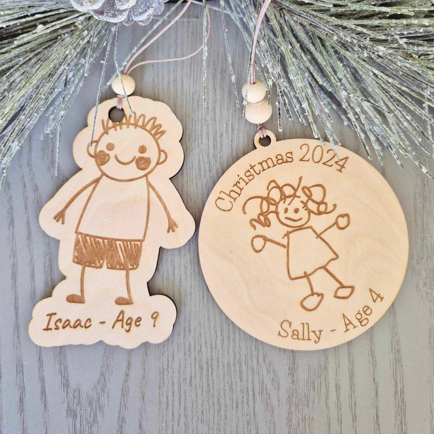 Personalised Your Child's Drawing Ornament