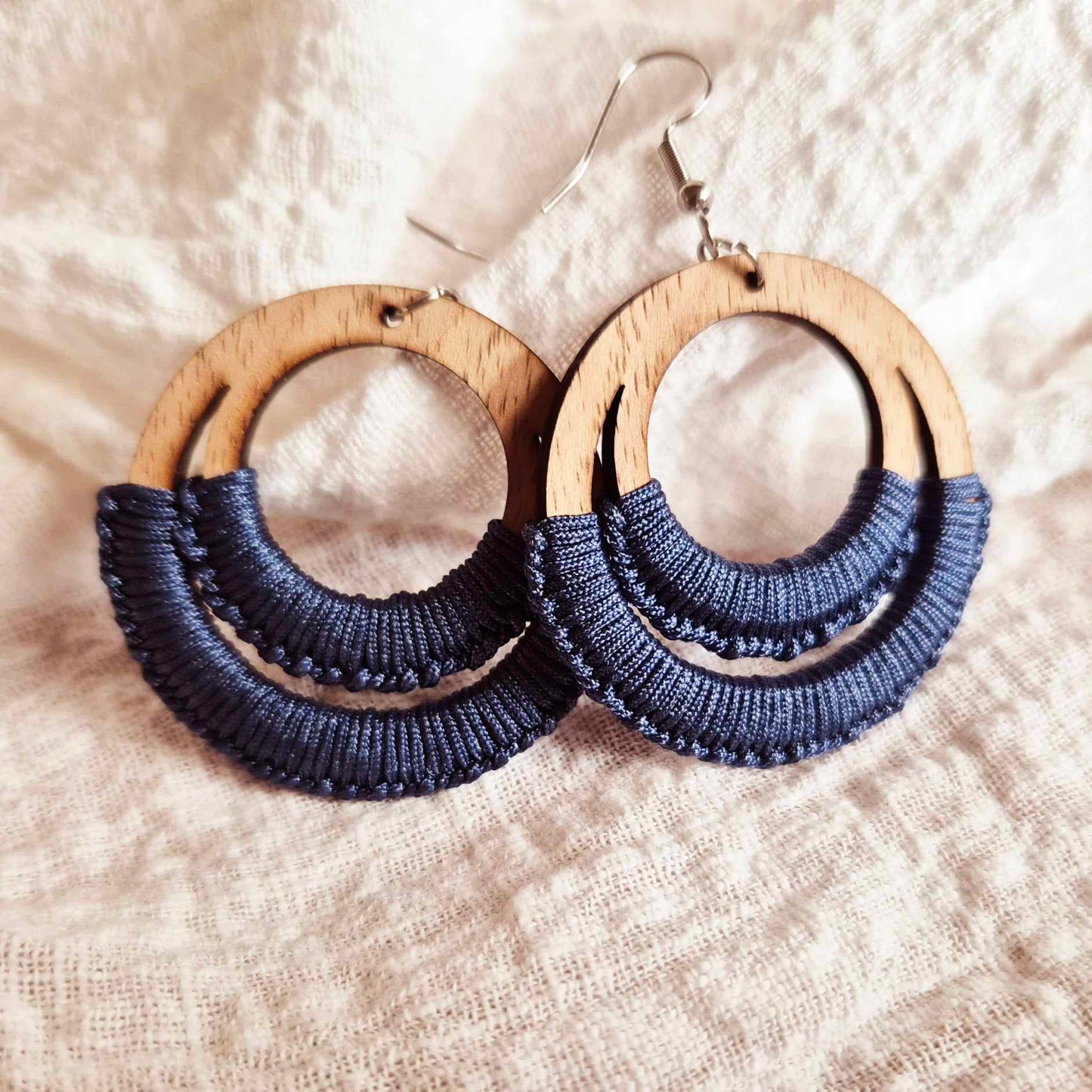 Double Round Macrame Drops (lots of colour options)