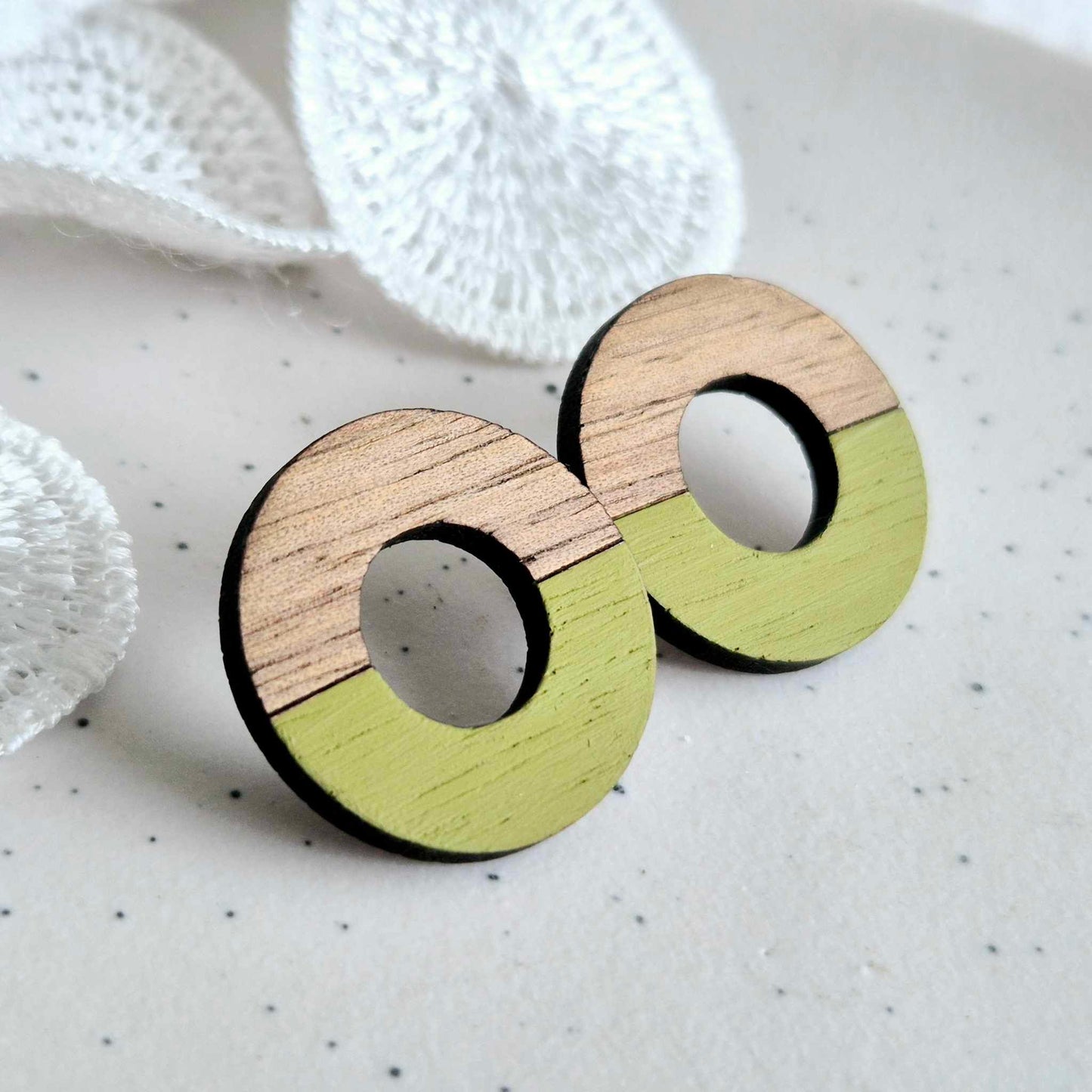 Moss Green Lifesaver Studs