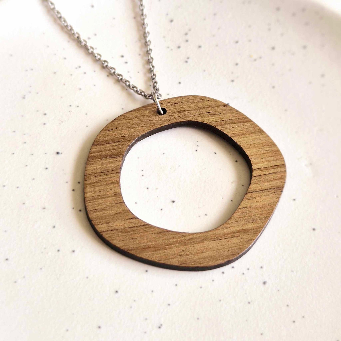 Organic Round Pendant (chain optional)