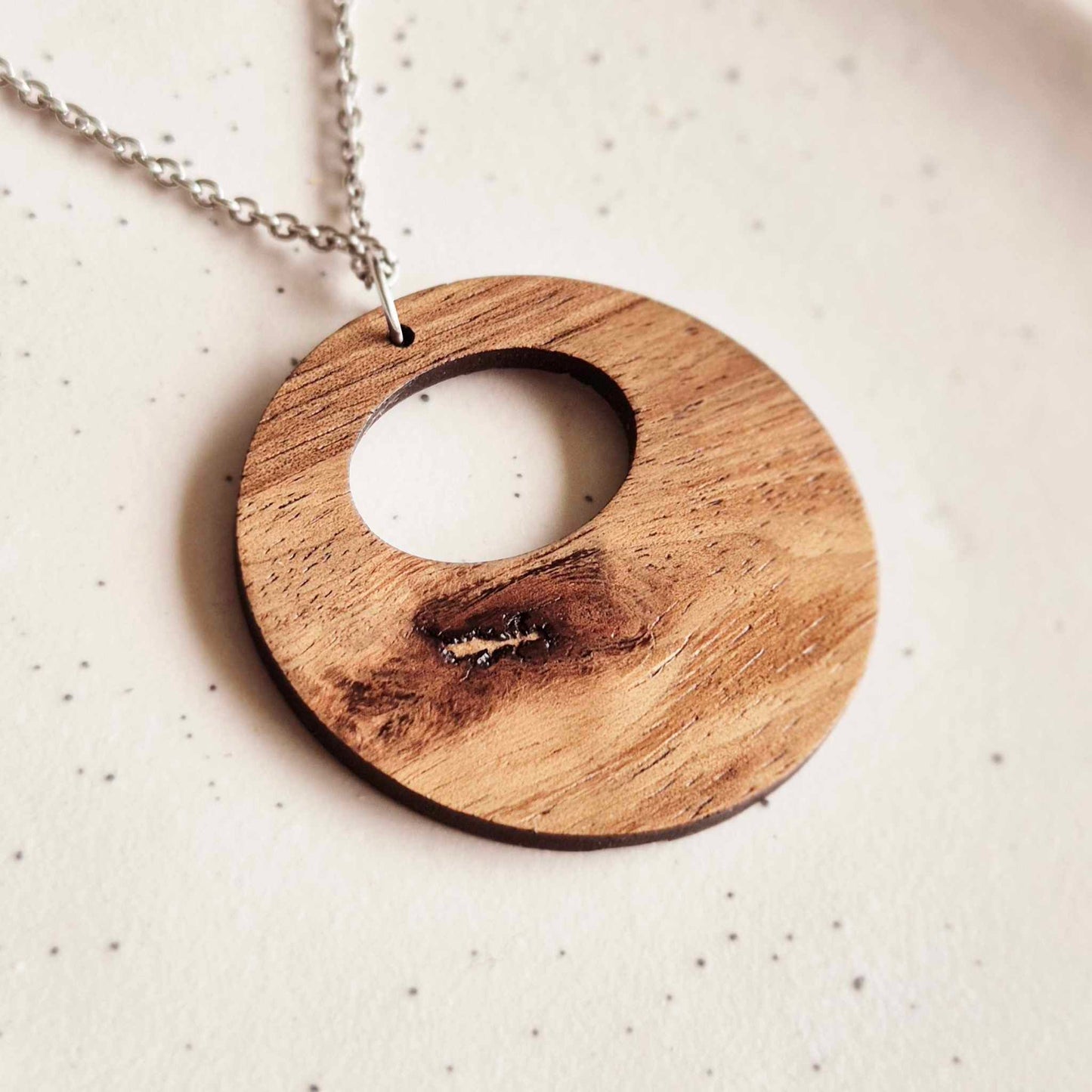 Round Play on Picasso Pendant (chain optional)