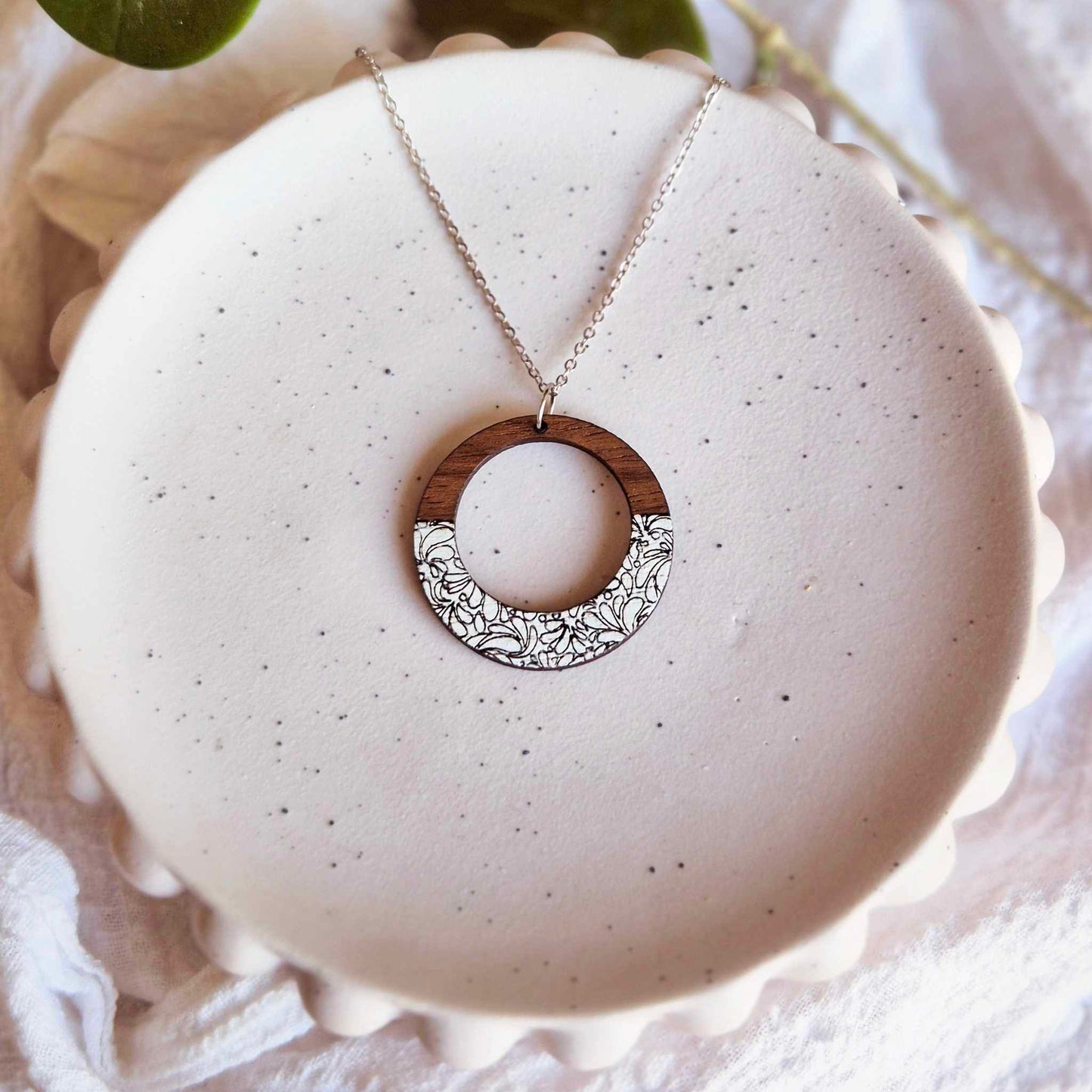 Floral Mist Pendant (chain optional)