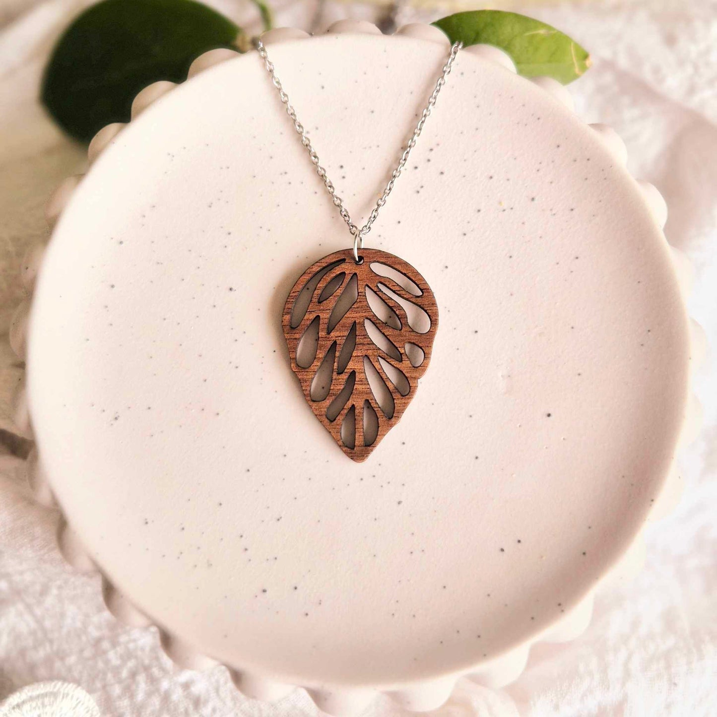 Leaf Pendant (chain optional)