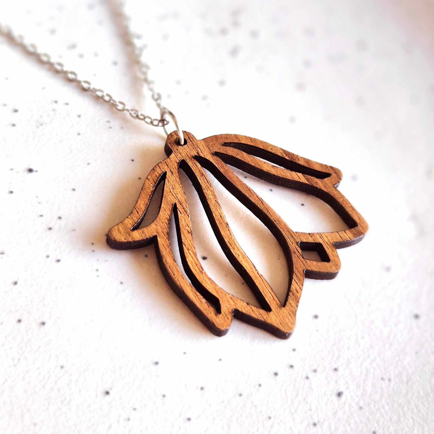 Large Magnolia Pendant (chain optional)