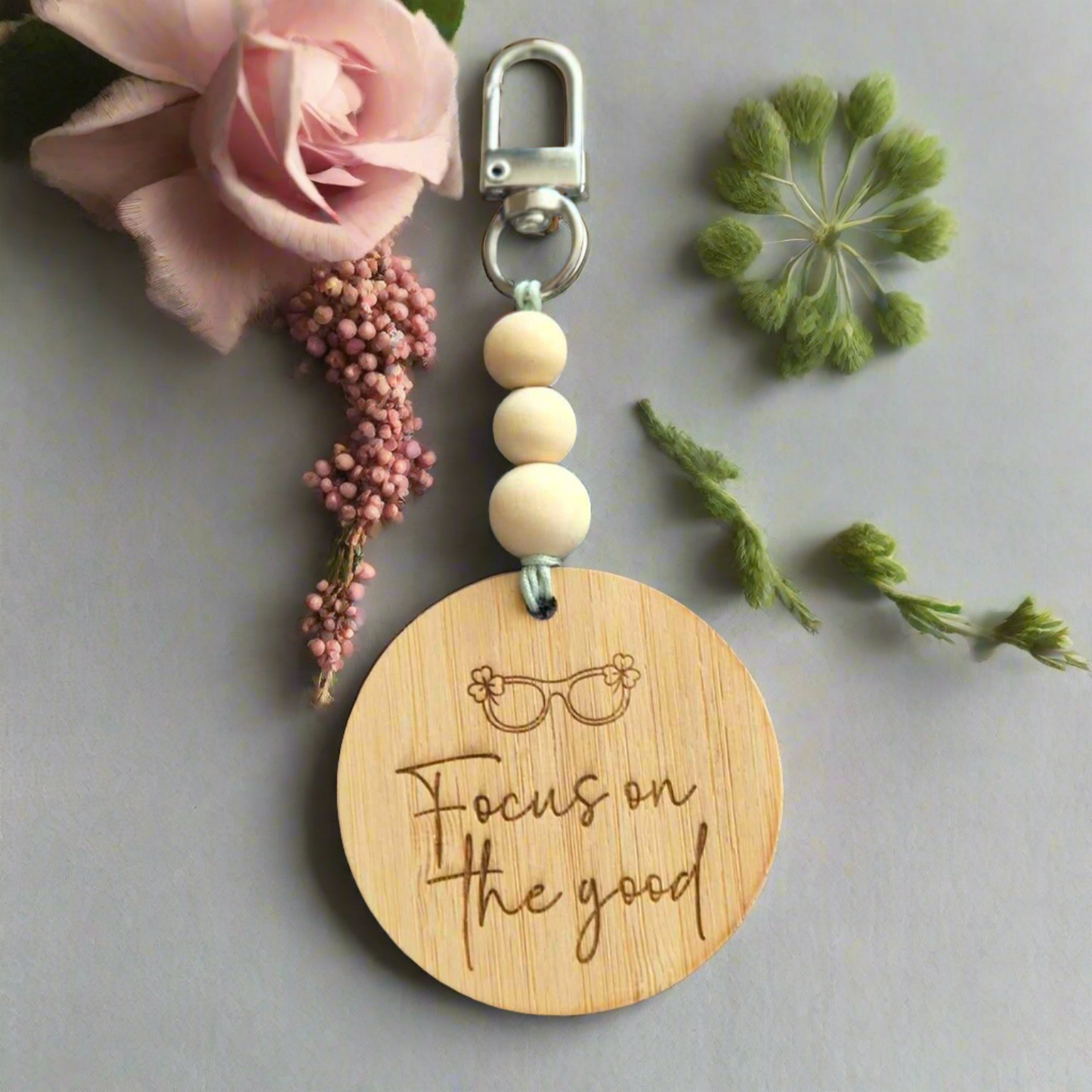 'Focus on the Good' Bag Charm