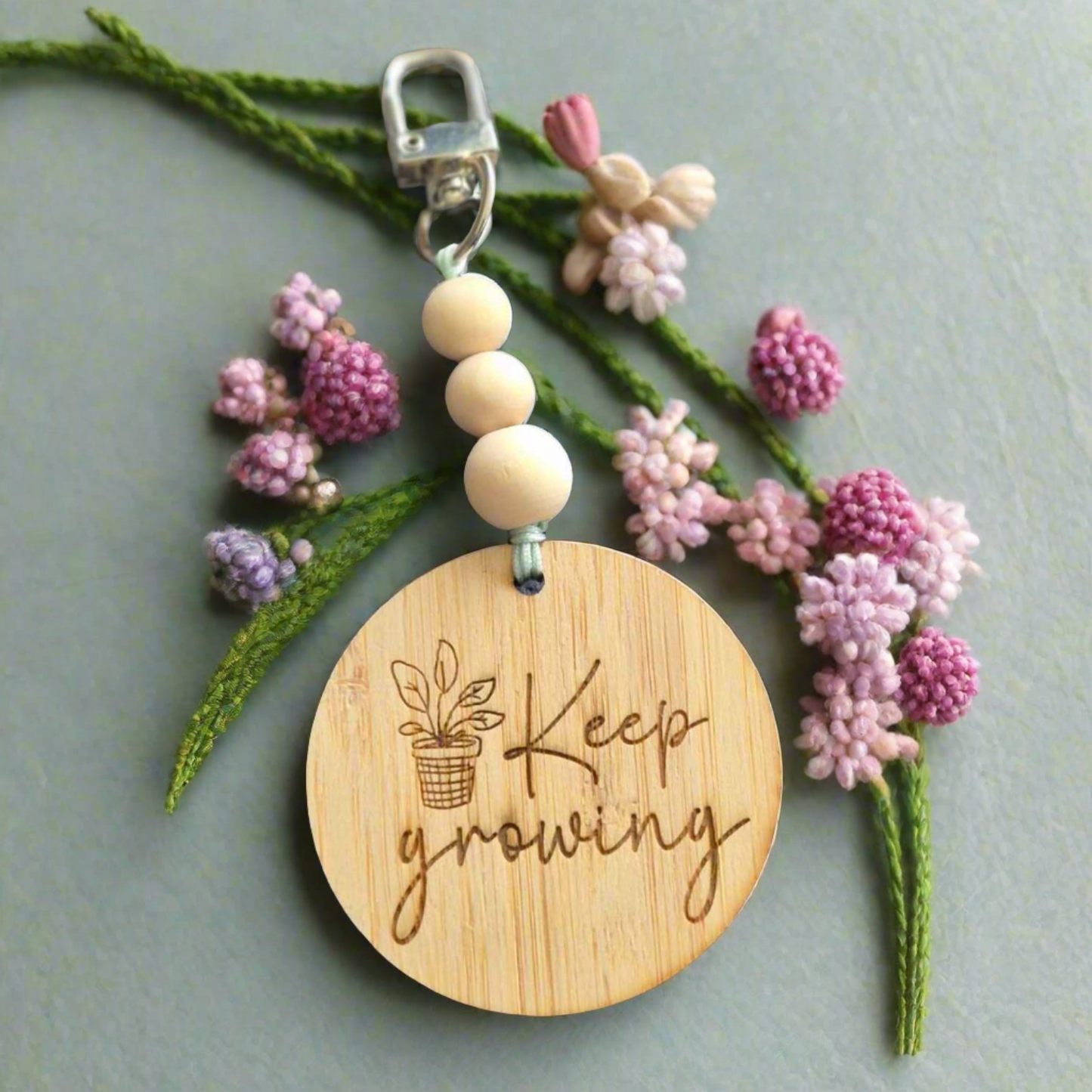 'Keep Growing' Bag Charm