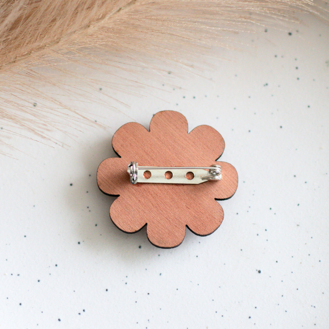 Layered Flower Brooch