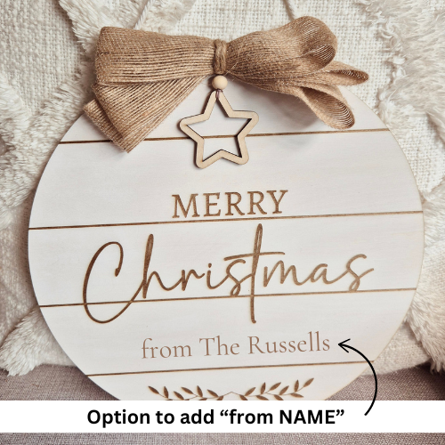 Shiplap Merry Christmas Sign (option to personalise)
