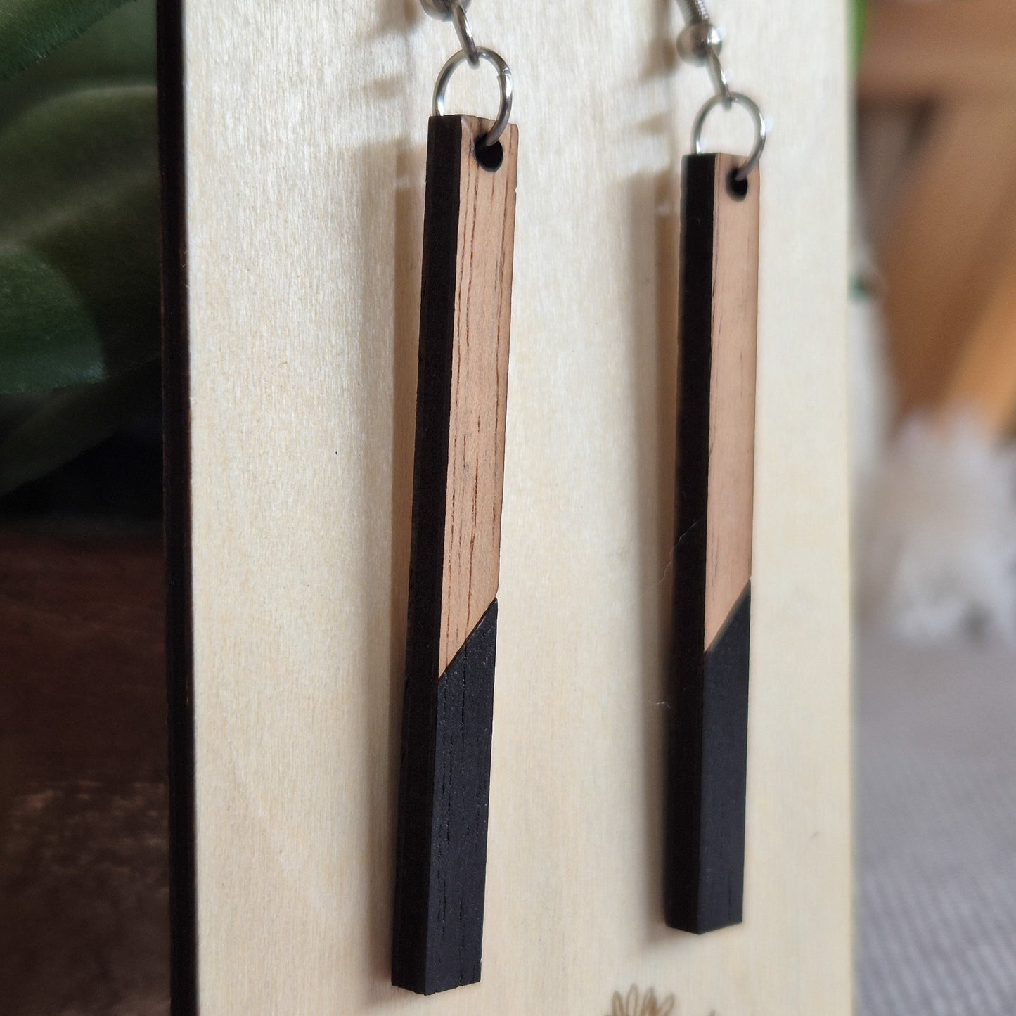 Two Tone Black Rectangle Drops