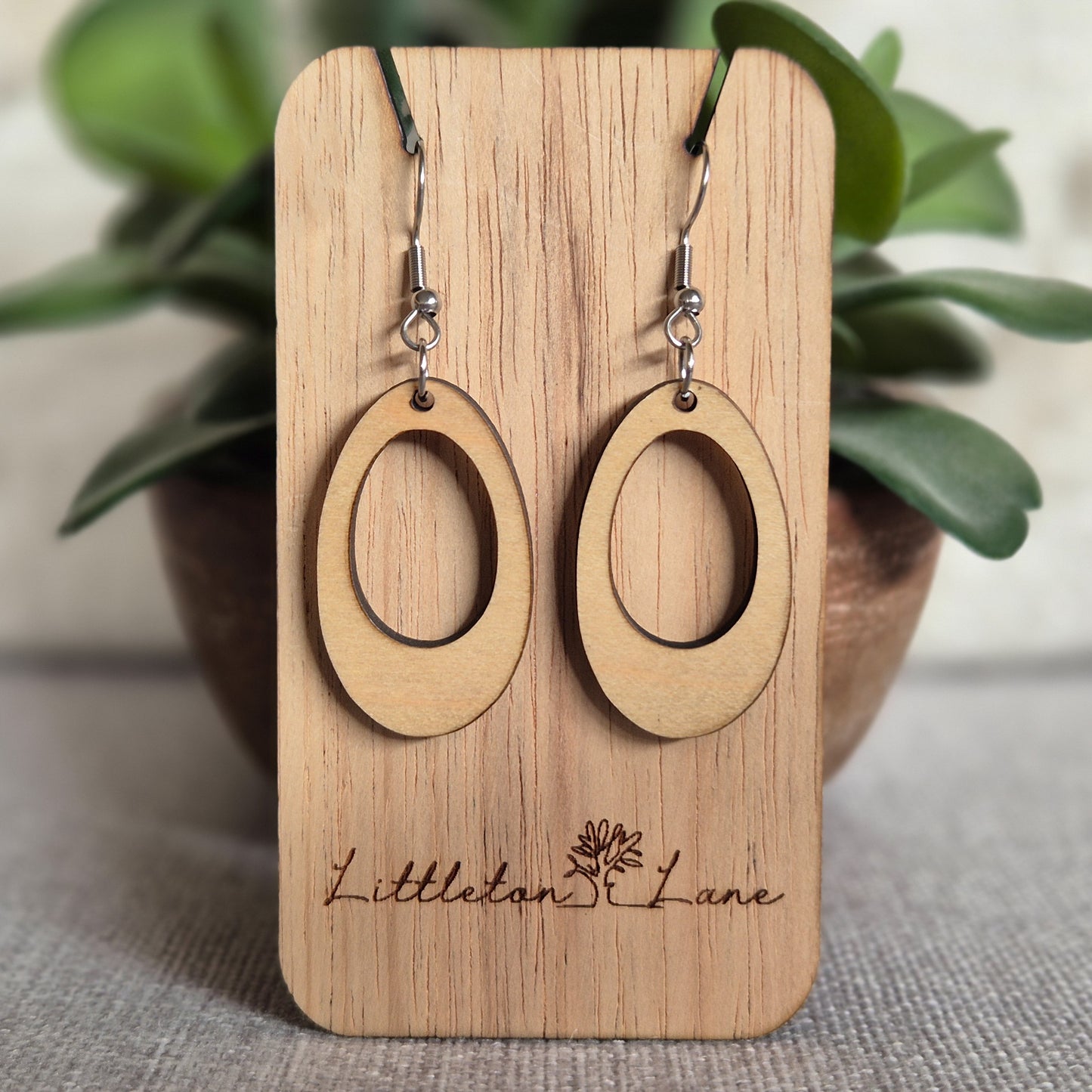 Made to Match Earrings (Basswood base)