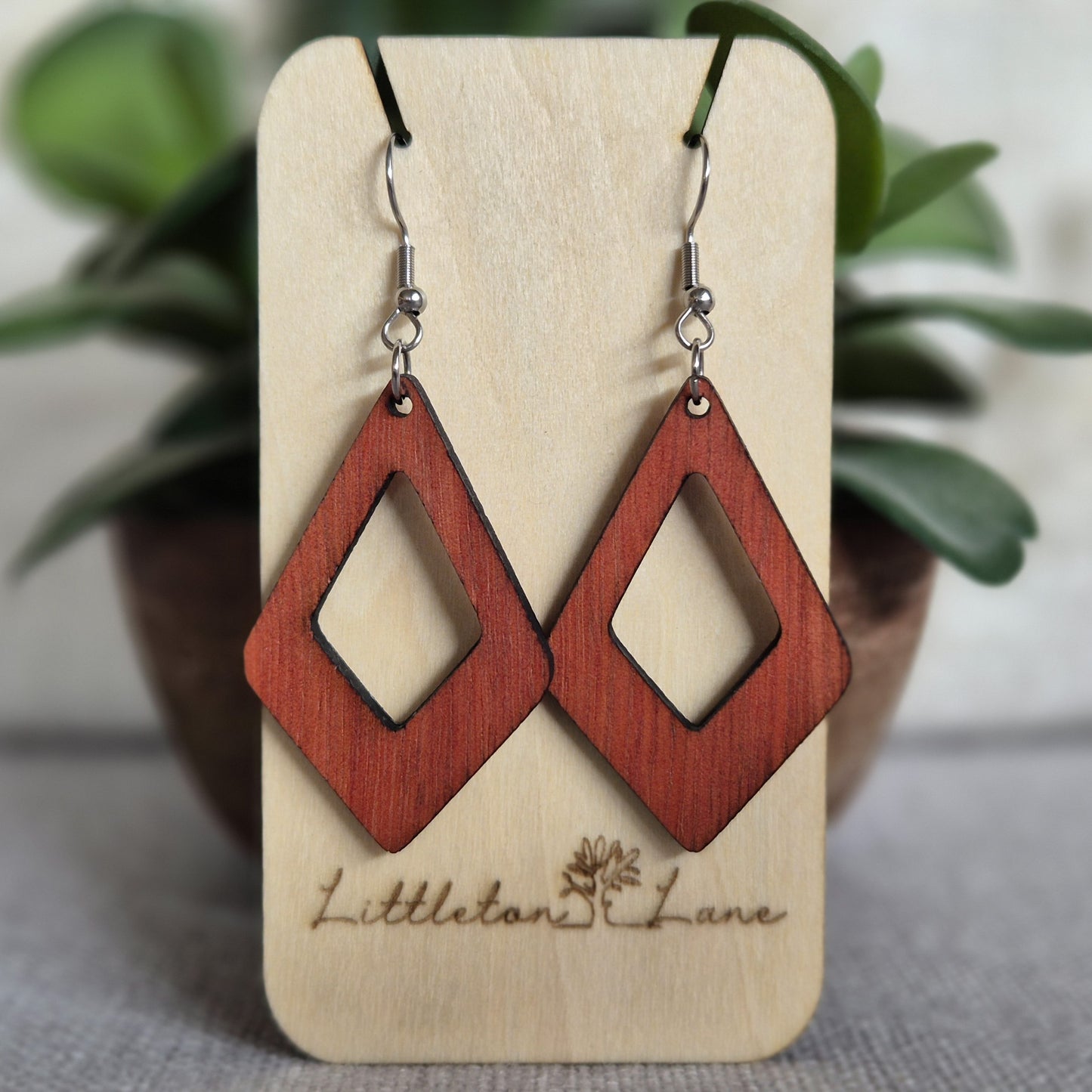 Made to Match Earrings (Basswood base)