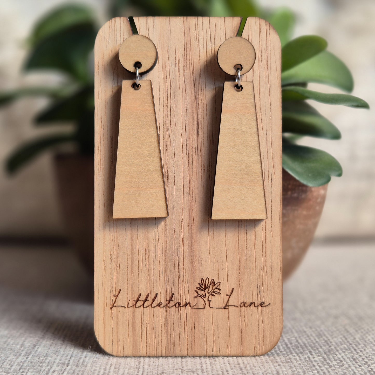 Made to Match Earrings (Basswood base)