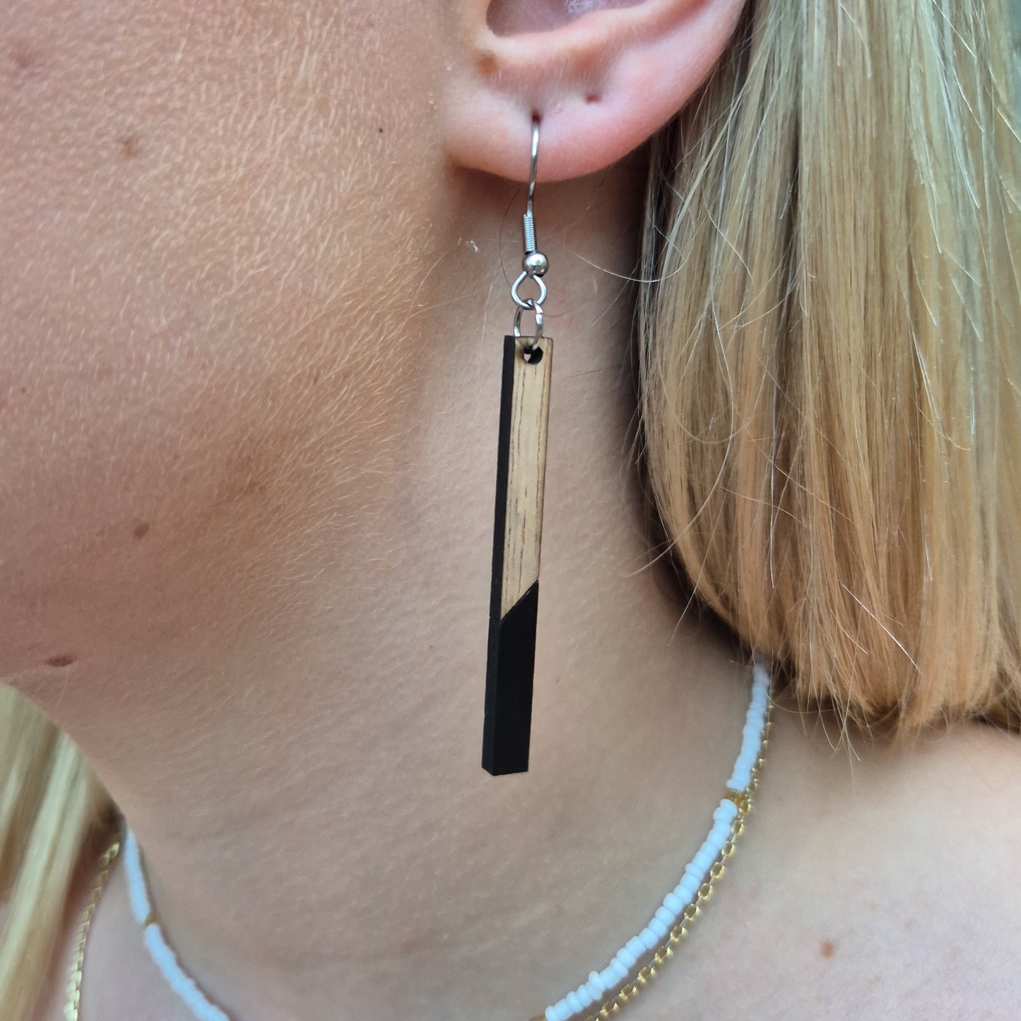 Two Tone Black Rectangle Drops