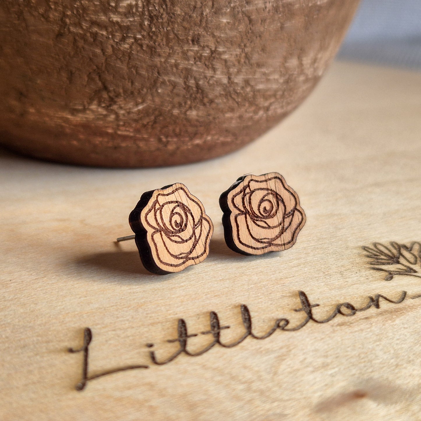 Myrtle Rose Studs