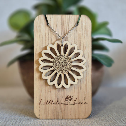 Sunflower Pendant (chain optional)