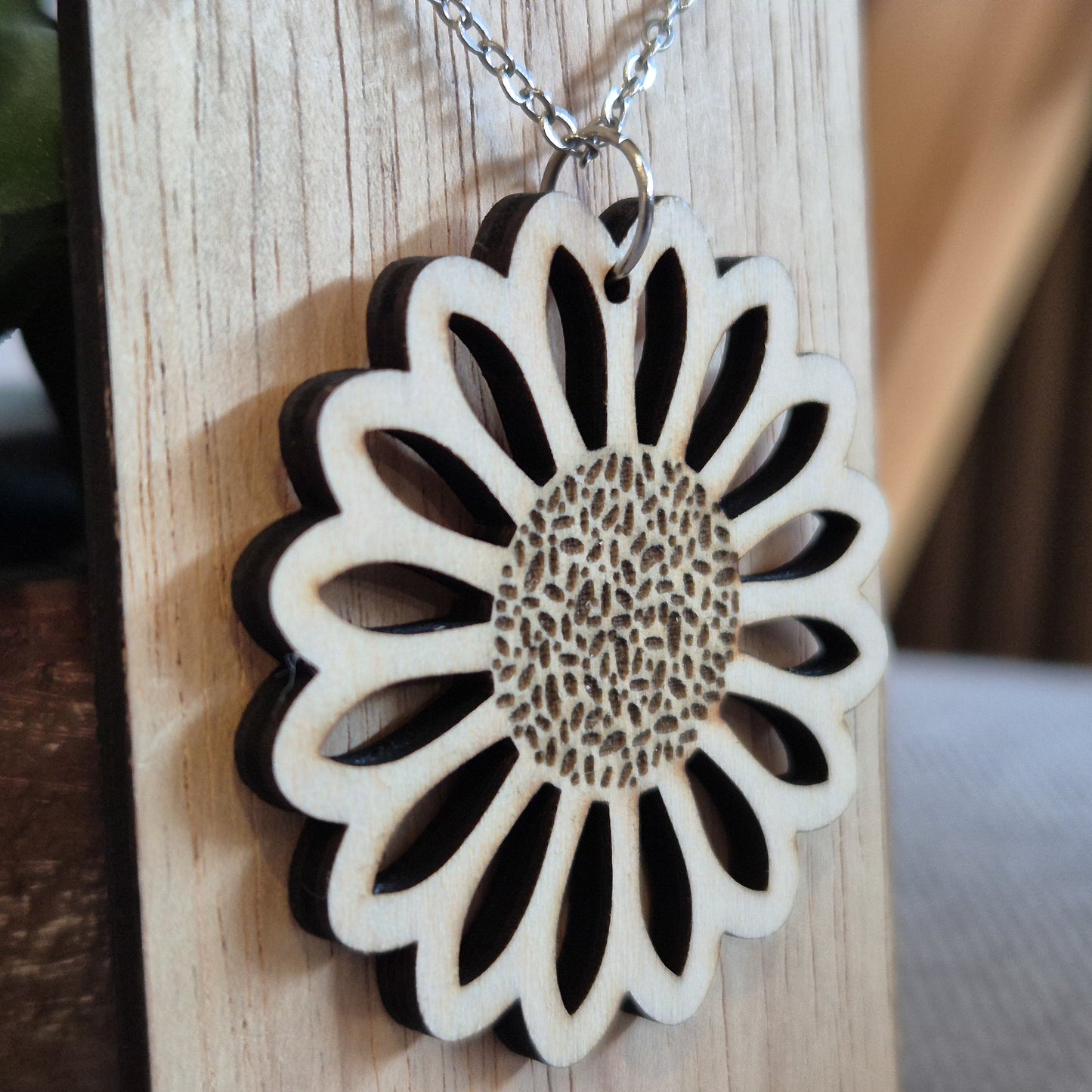 Sunflower Pendant (chain optional)