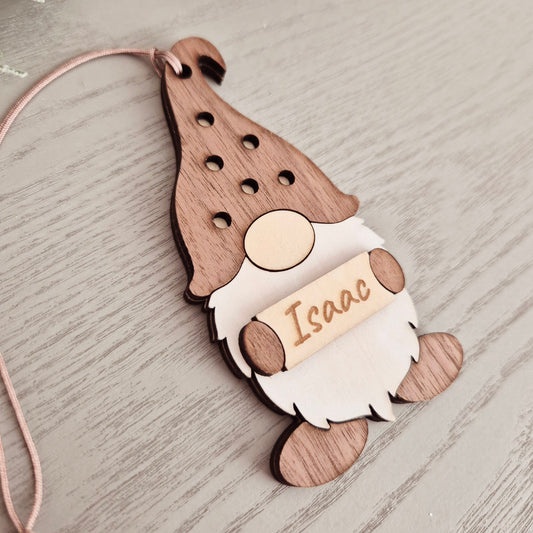 Personalised Gnome Ornament