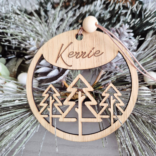 Personalised Round Tree Ornament