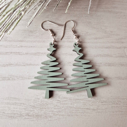 Zig Zag Christmas Tree Drops (4 colours)