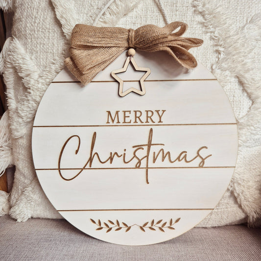 Shiplap Merry Christmas Sign (option to personalise)