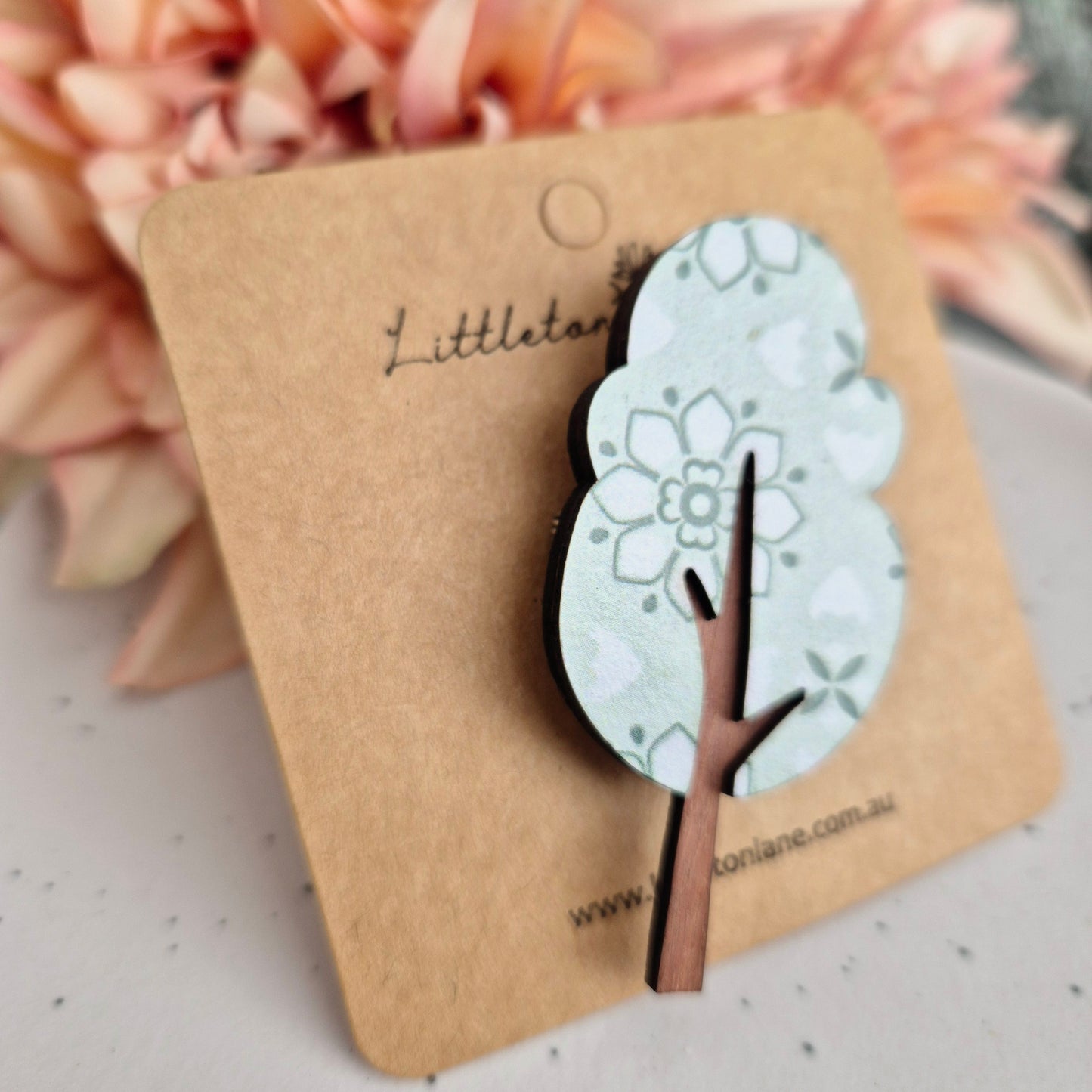 Paper Tree Brooch