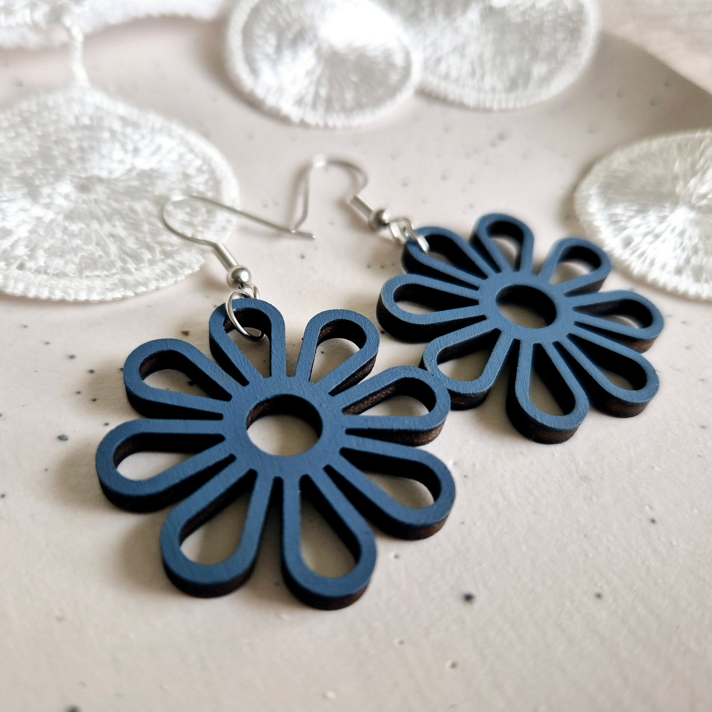 French Blue Daisy Drops