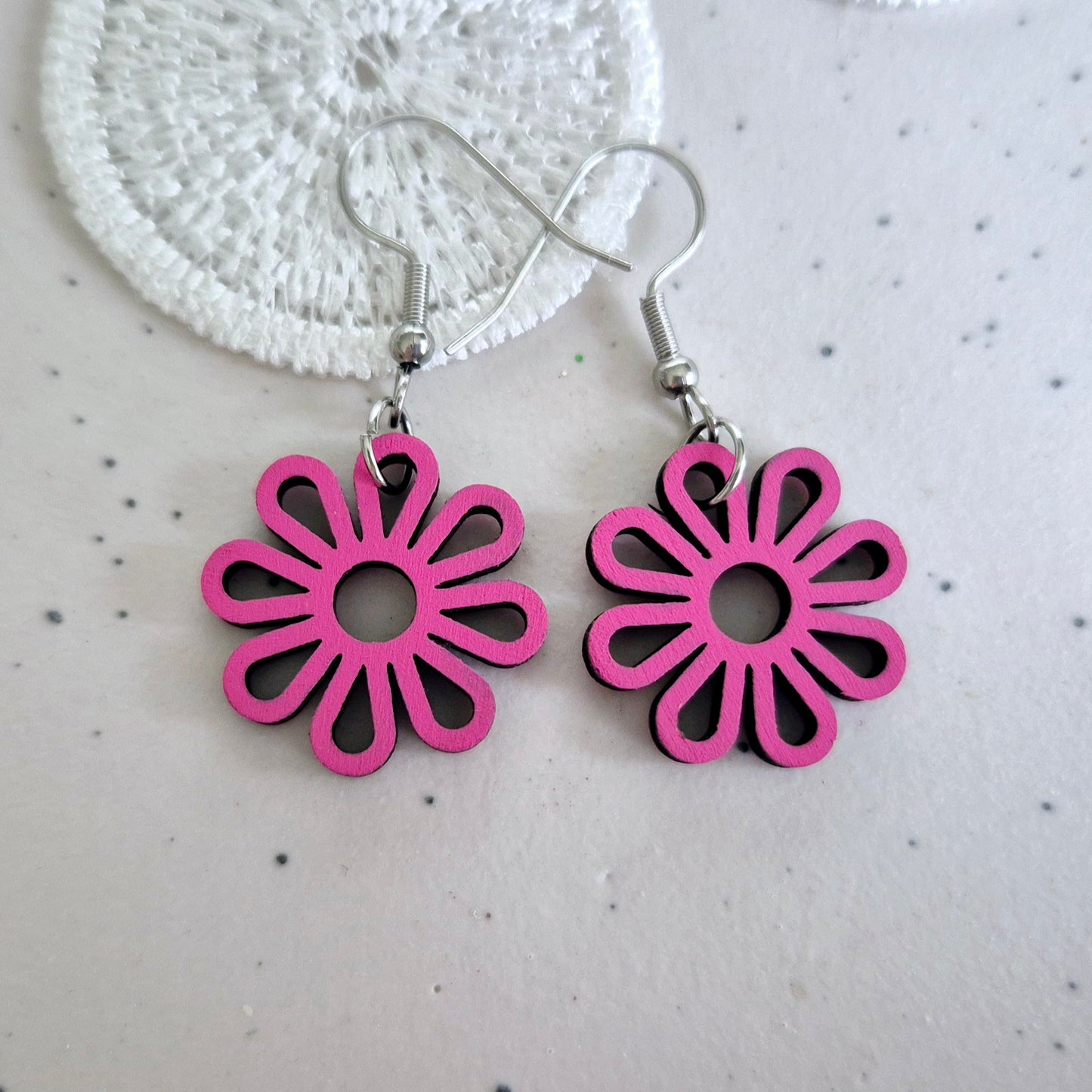 Petite Pink Daisy Drops