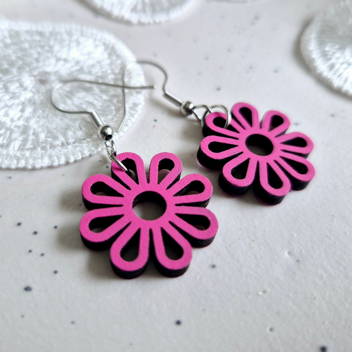 Petite Pink Daisy Drops